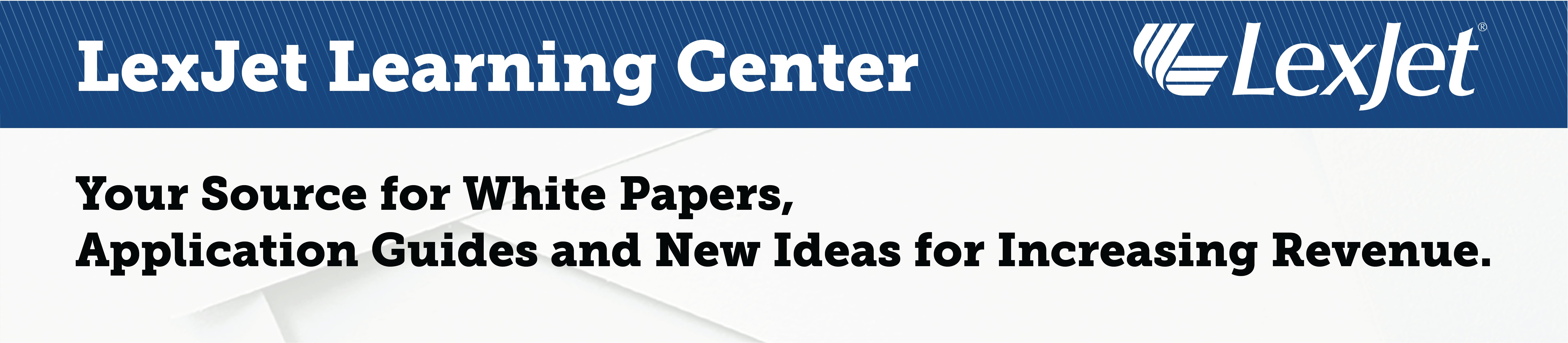 Learning Center Landing Page Header